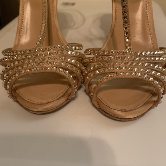 Sergio Rossi Crystal Embellished Strappy Sandals - Picture 7 of 15